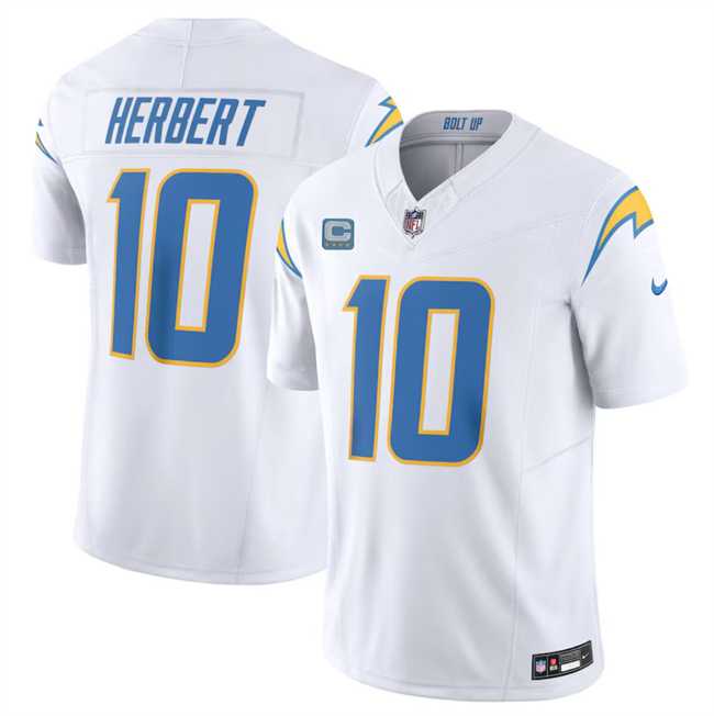 Men & Women & Youth Los Angeles Chargers #10 Justin Herbert White 2024 F.U.S.E. With 4-Star C Patch Vapor Untouchable Limited Stitched Jersey